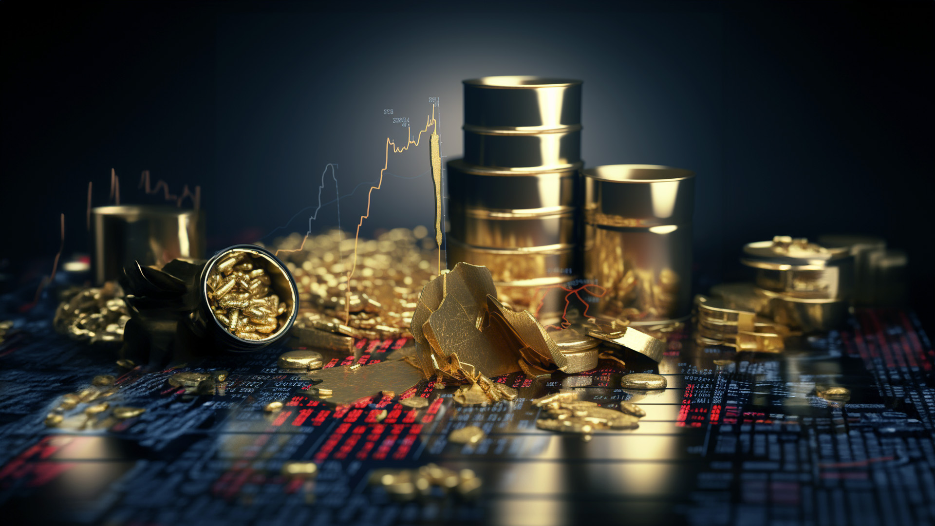 انخفاض أسعار النفط والذهب في ظل عدم اليقين الاقتصادي