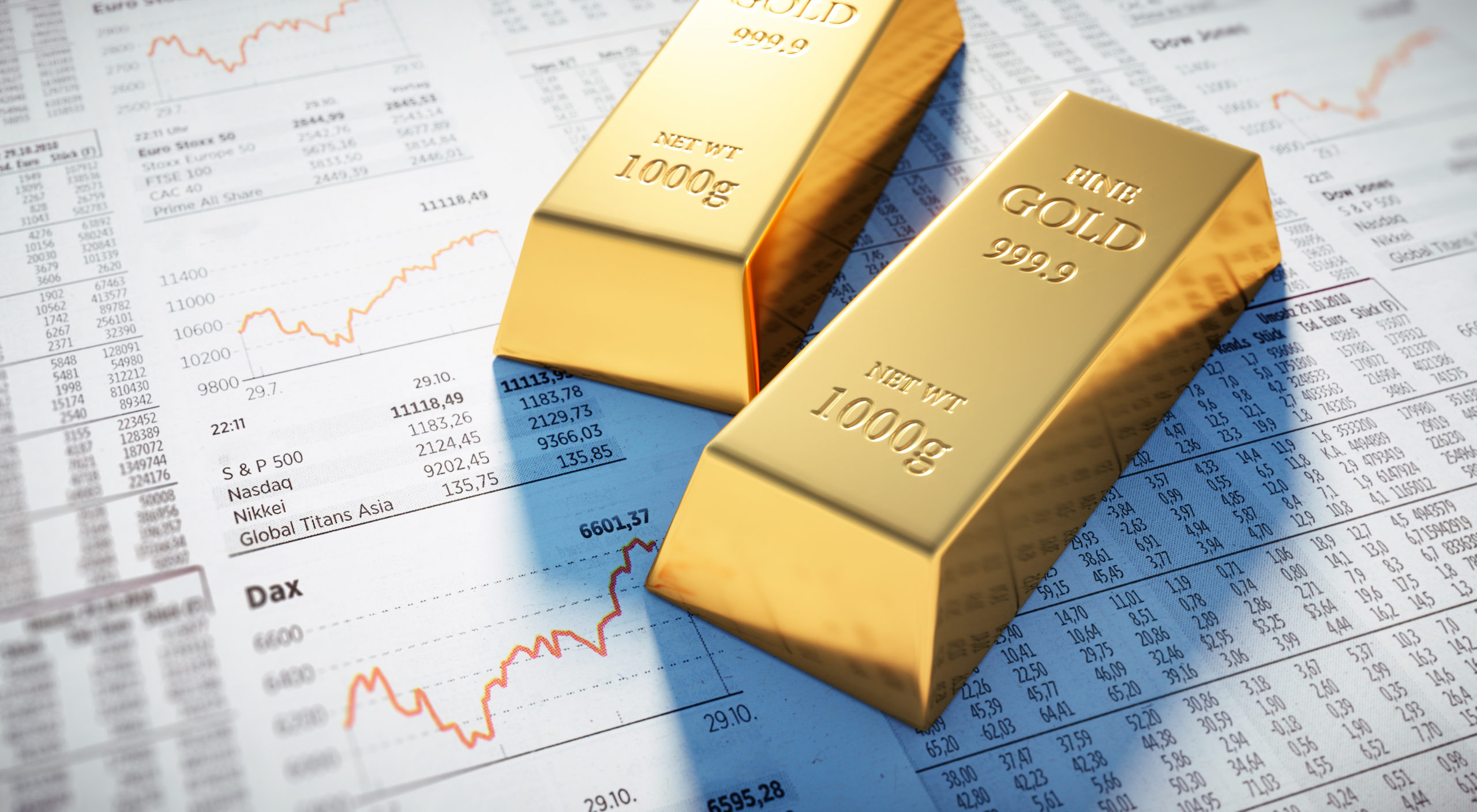 Gold bar on Stock Market