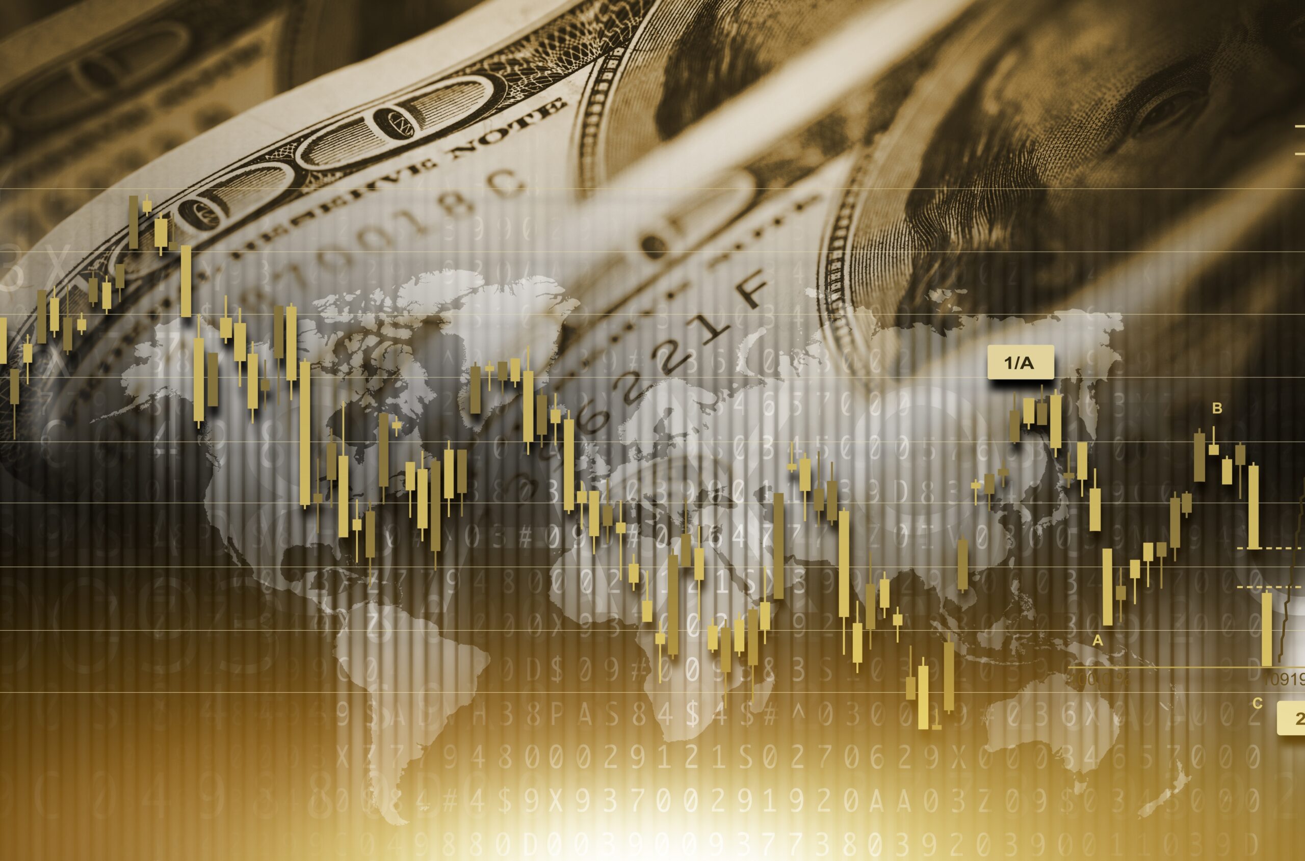 Several US dollar bills amid The Dollar Index Is Recovering before the European Session