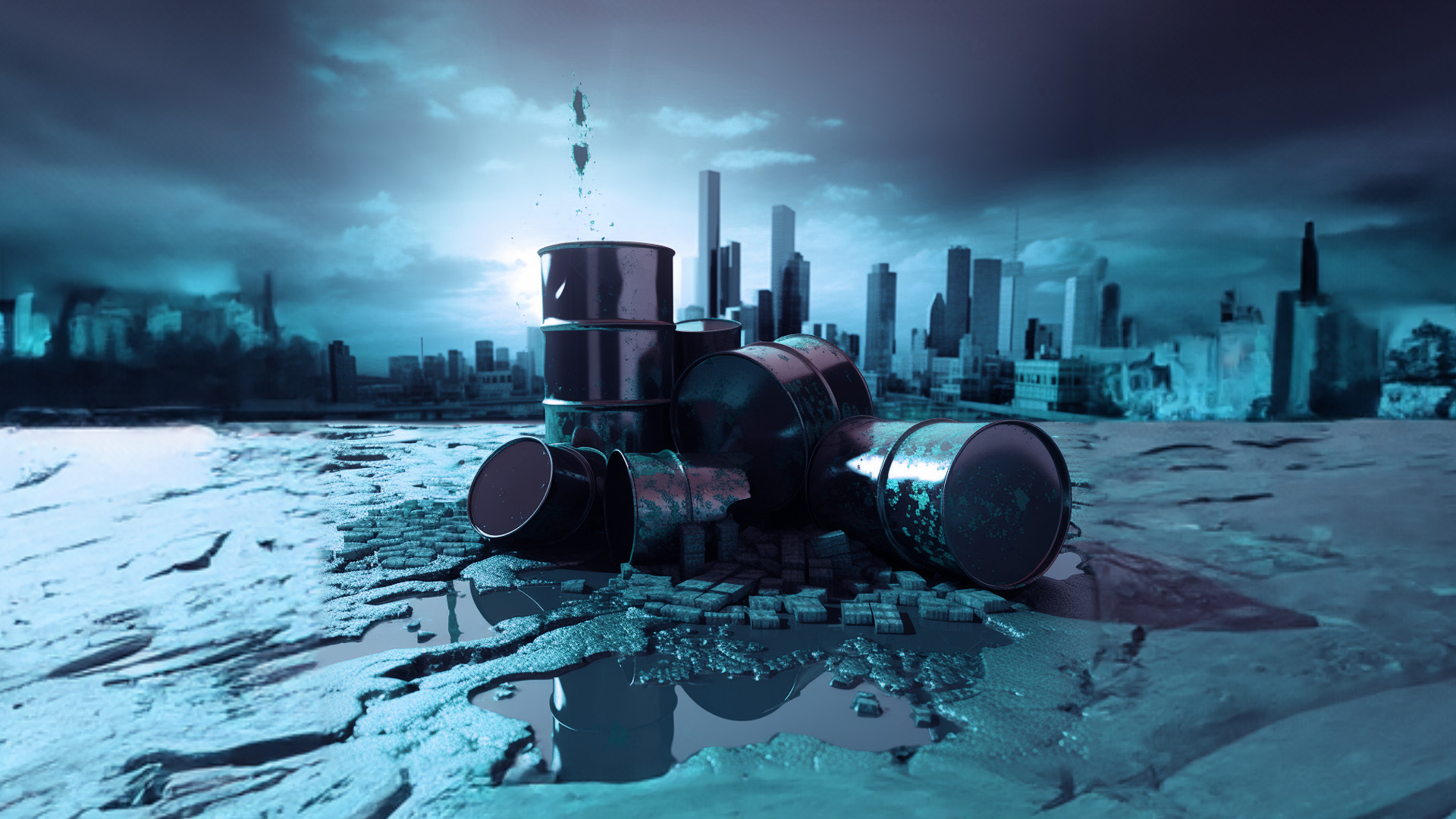 Barrels of crude oil amid Profit-Taking Operations Push Oil Prices Down