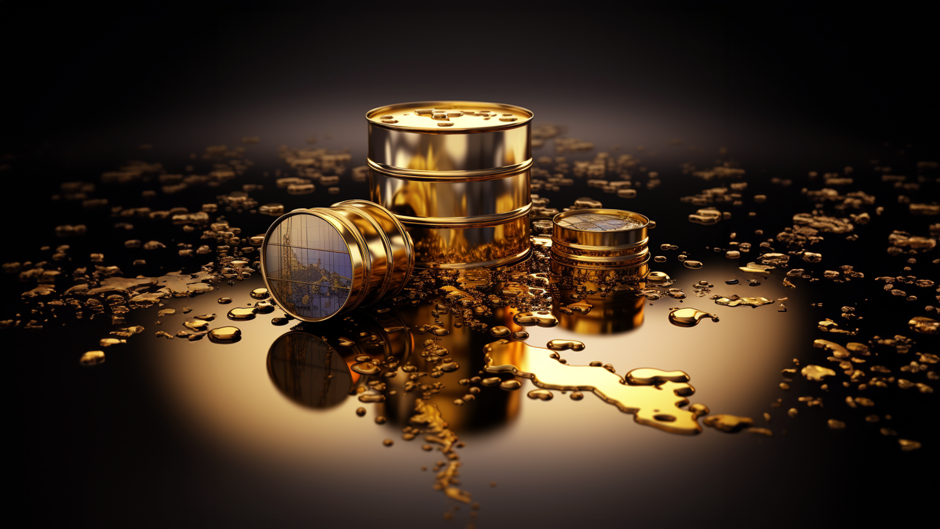 Crude Oil in gold color amid Oil and Gold Surge While Markets Awaits Interest Rate this Week