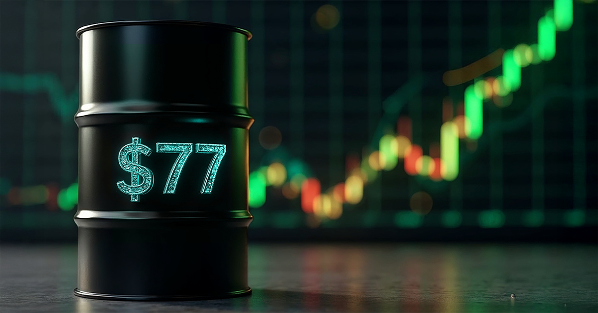 Oil Starts The Week Higher as Brent Breaks $77